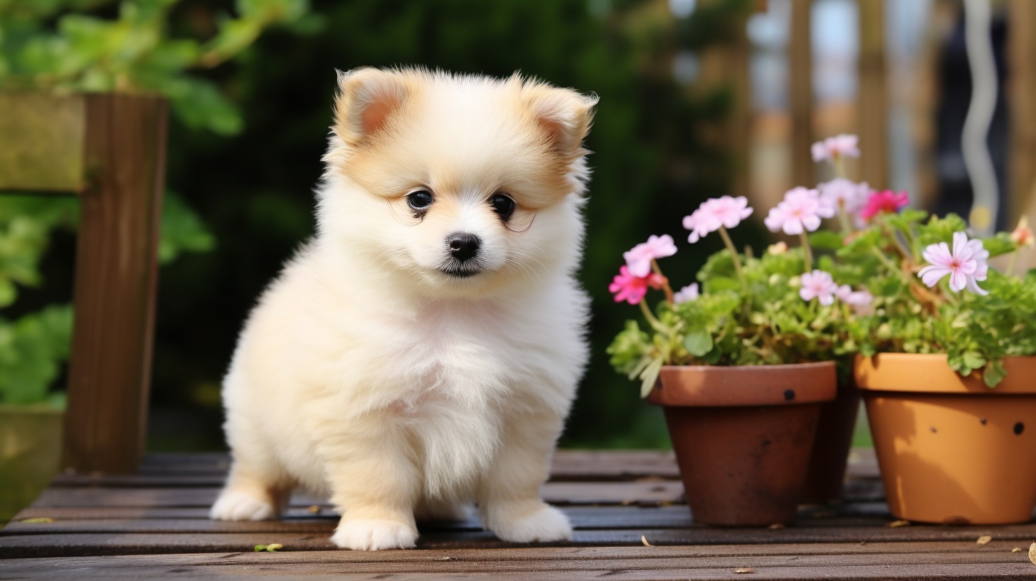 Pomeranian and store bichon frise mix